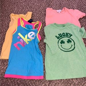 Play condition bundle of 4t summer spring T-shirts and tanks